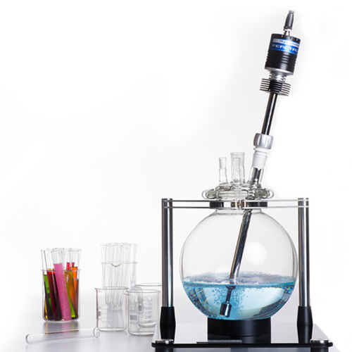 ReactaVisc in glass vessel