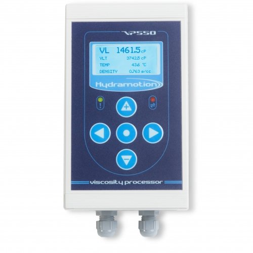 vp550 processor with display reading viscosity, temp and density