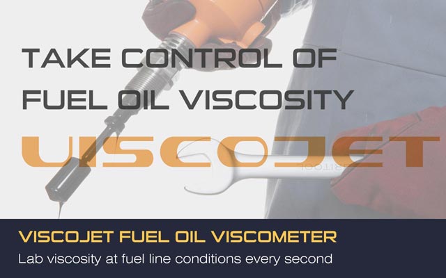 Viscojet - Lab viscosity at fuel line conditions every second