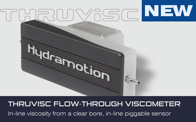 Thruvisc - In-line viscosity from a clear bore, in-line piggable sensor