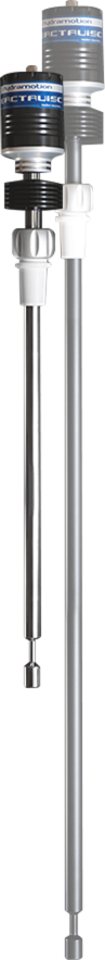 An adaptable viscometer showing different depth settings